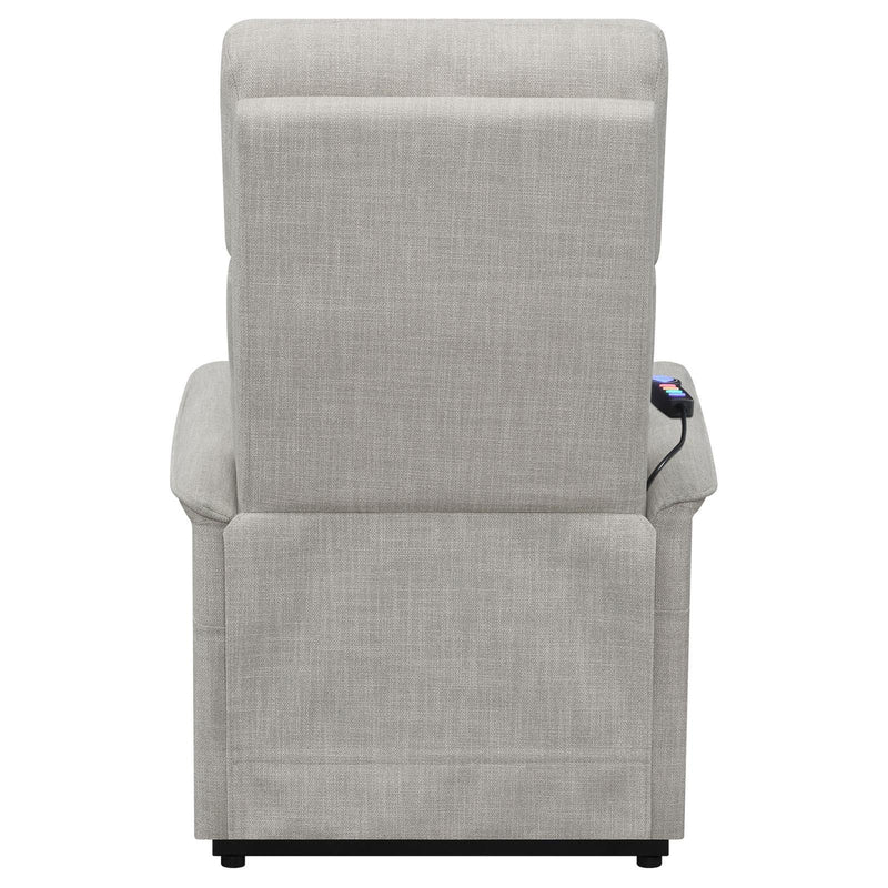 Herrera Power Lift Recliner with Wired Remote Beige - Furniture Center (NY)