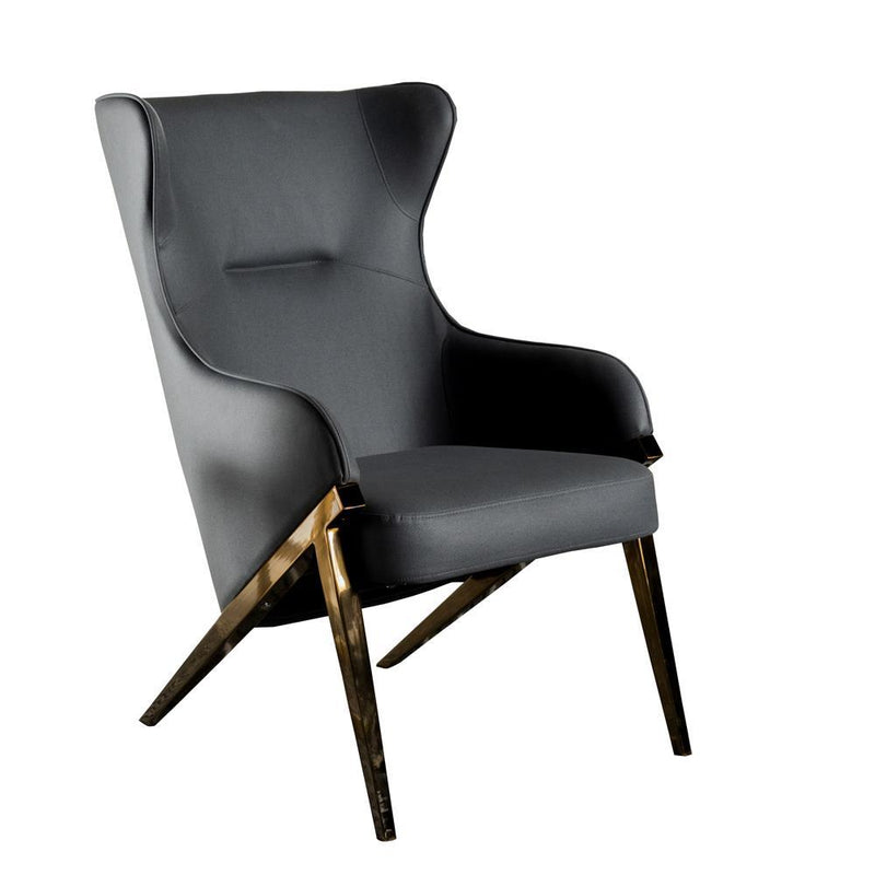Walker Upholstered Accent Chair Slate and Bronze - Furniture Center (NY)