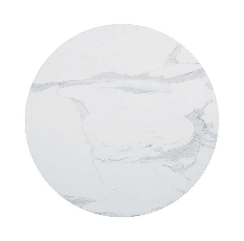 Arkell 30-inch Round Pedestal Dining Table White - Furniture Center (NY)