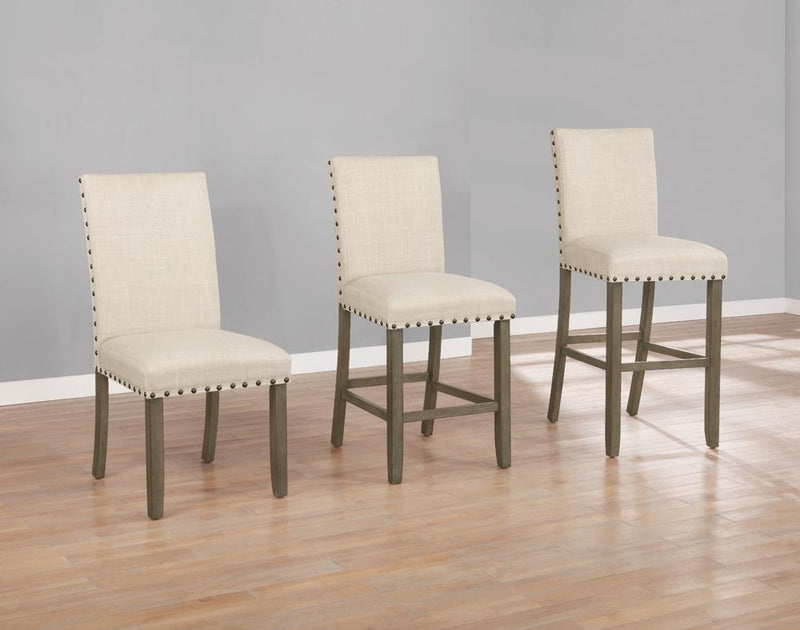 Ralland Upholstered Side Chairs Beige and Rustic Brown (Set of 2) - Furniture Center (NY)