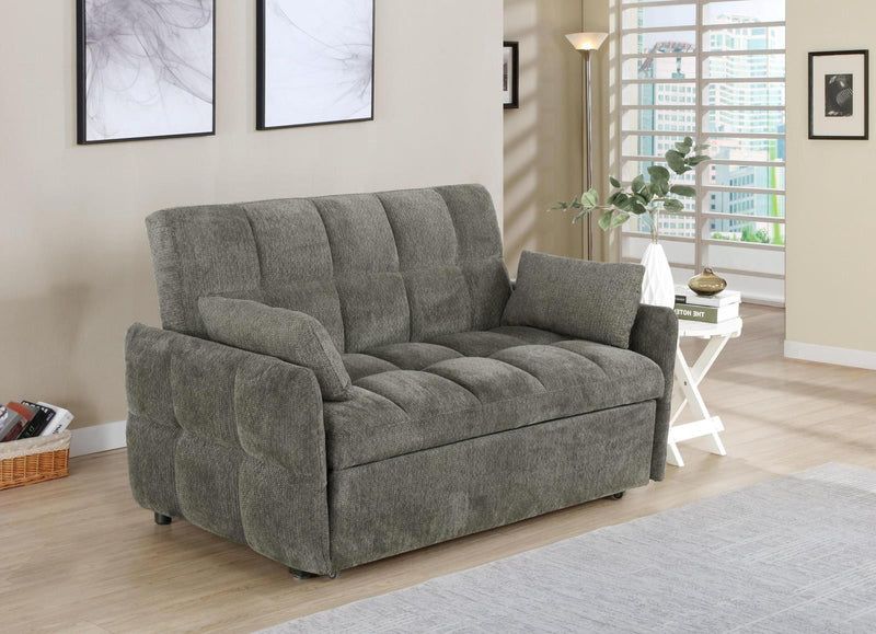 Cotswold Tufted Cushion Sleeper Sofa Bed Dark Grey - Furniture Center (NY)