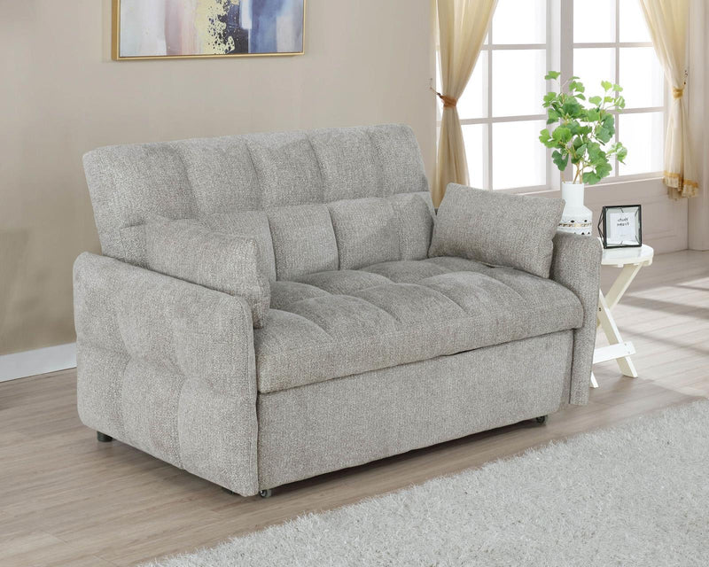 Cotswold Tufted Cushion Sleeper Sofa Bed Light Grey - Furniture Center (NY)