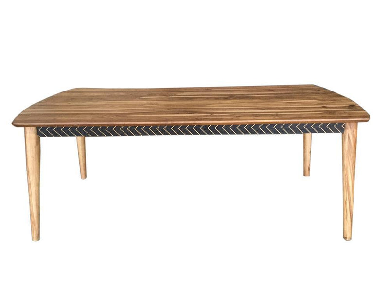 Partridge Wooden Dining Table Natural Sheesham - Furniture Center (NY)