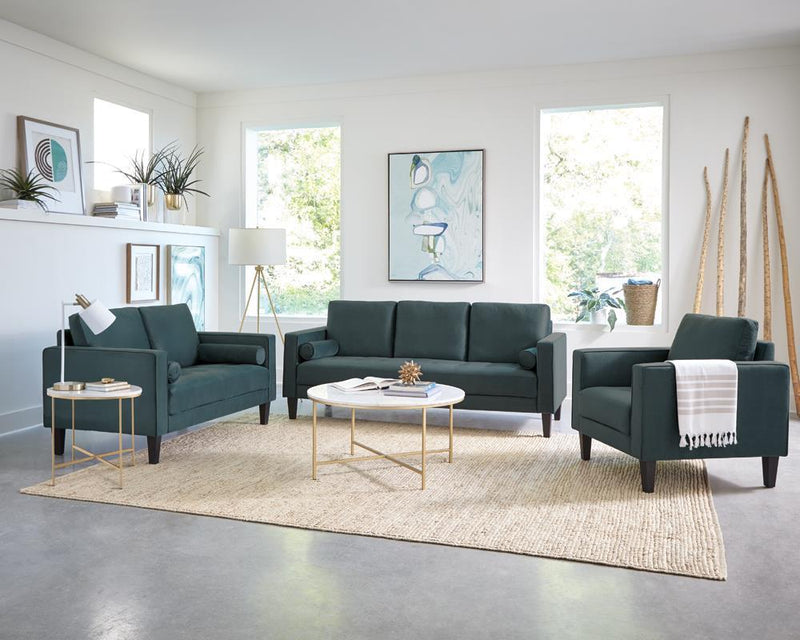 Ellison Round X-cross End Table White and Gold - Furniture Center (NY)