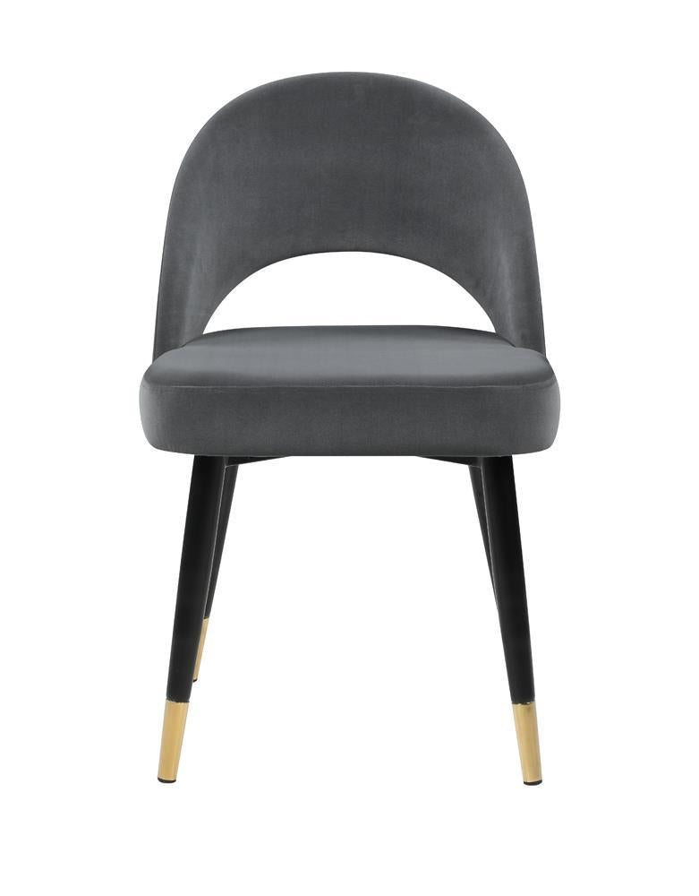 Lindsey Arched Back Upholstered Side Chairs Grey (Set of 2) - Furniture Center (NY)