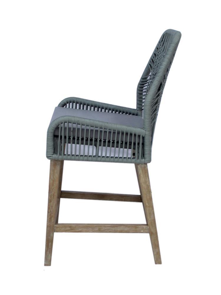 Nakia Woven Rope Back Counter Height Stools (Set of 2) - Furniture Center (NY)