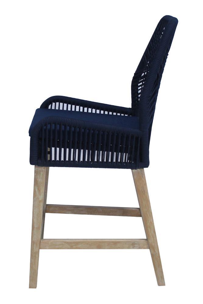 Nakia Woven Rope Back Counter Height Stools (Set of 2) - Furniture Center (NY)