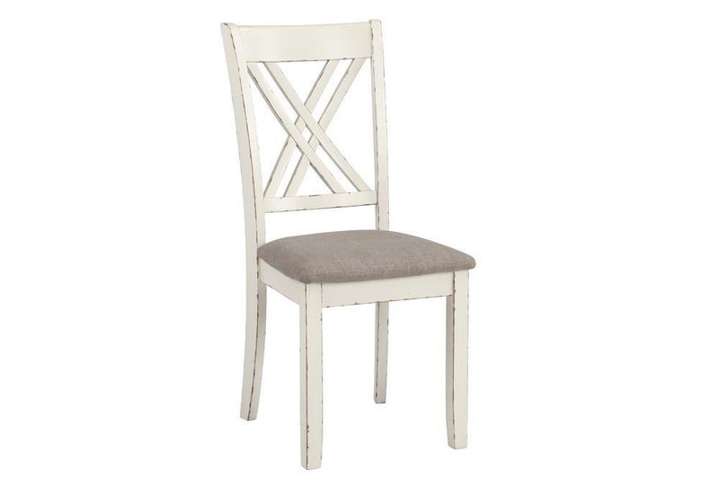 Fortress 7-piece Dining Set Chestnut and Vintage White - Furniture Center (NY)