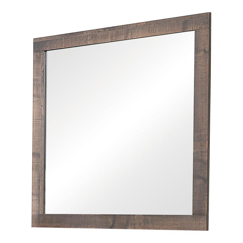 Frederick Square Dresser Mirror Weathered Oak - Furniture Center (NY)