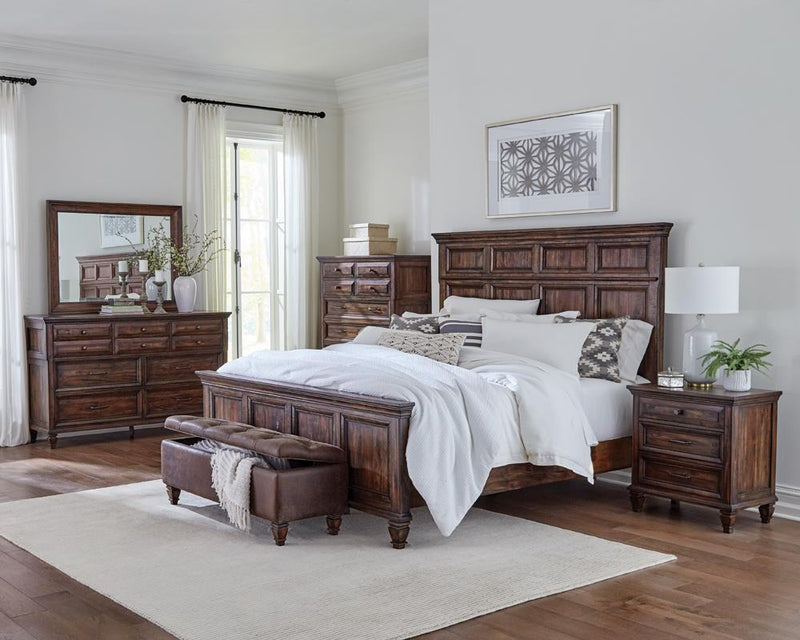 Avenue Rectangle Dresser Mirror Weathered Burnished Brown - Furniture Center (NY)