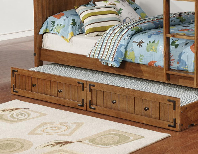Oakdale Storage Trundle Rustic Honey - Furniture Center (NY)