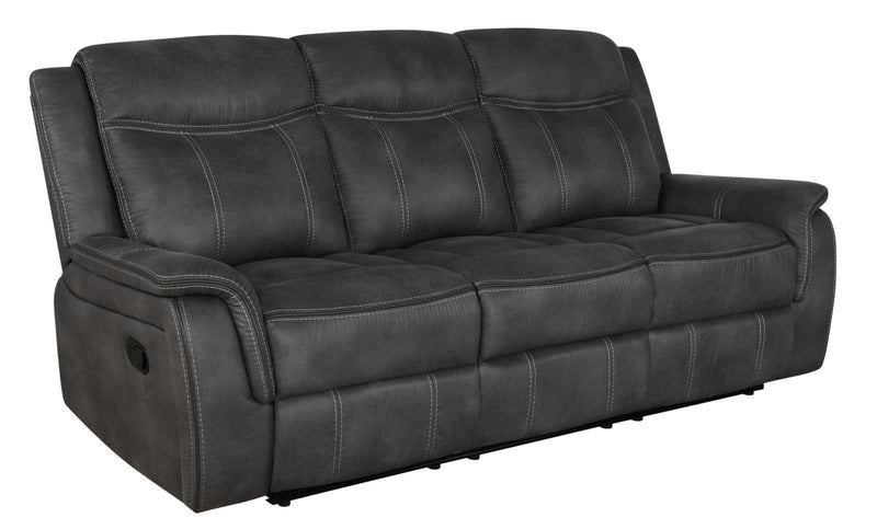 Lawrence Upholstered Tufted Back Motion Sofa - Furniture Center (NY)