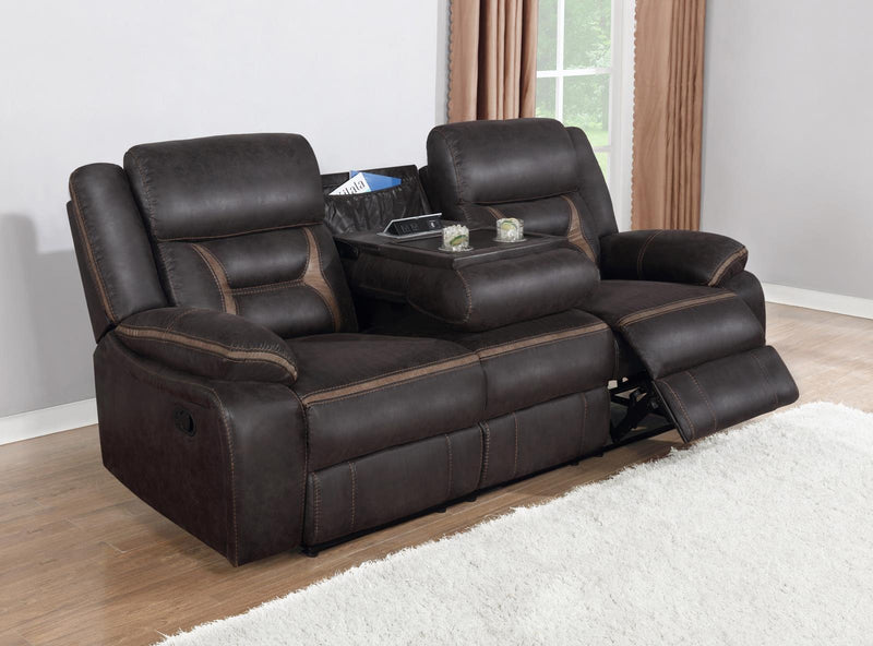Greer Upholstered Tufted Back Motion Sofa - Furniture Center (NY)
