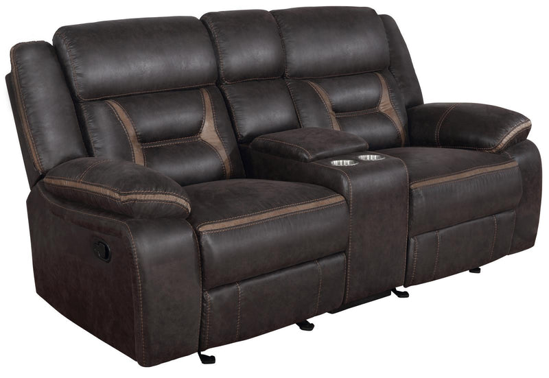 Greer Upholstered Tufted Back Glider Loveseat - Furniture Center (NY)