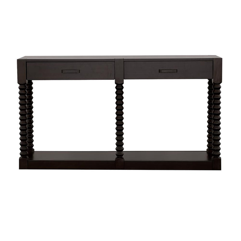 Meredith 2-drawer Sofa Table Coffee Bean - Furniture Center (NY)