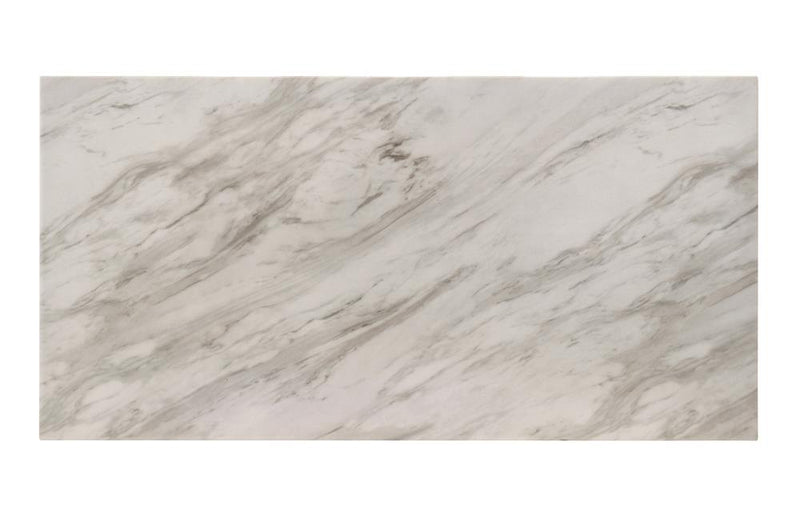 Bates Faux Marble 3-piece Occasional Table Set White and Black - Furniture Center (NY)