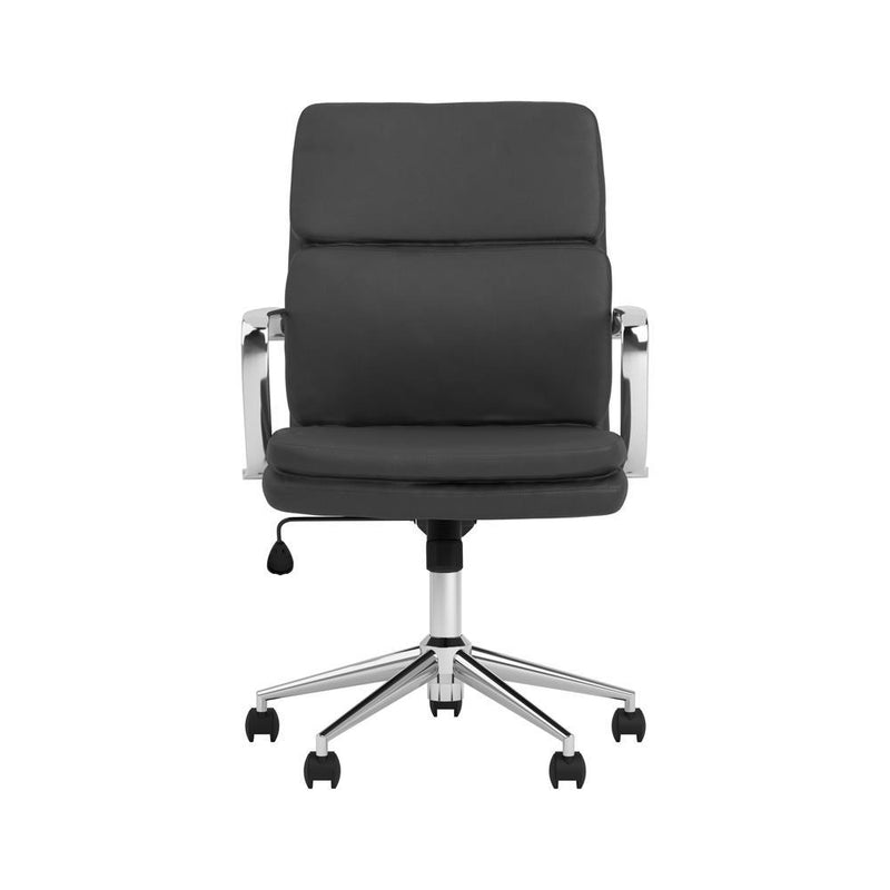 Ximena Standard Back Upholstered Office Chair Black - Furniture Center (NY)