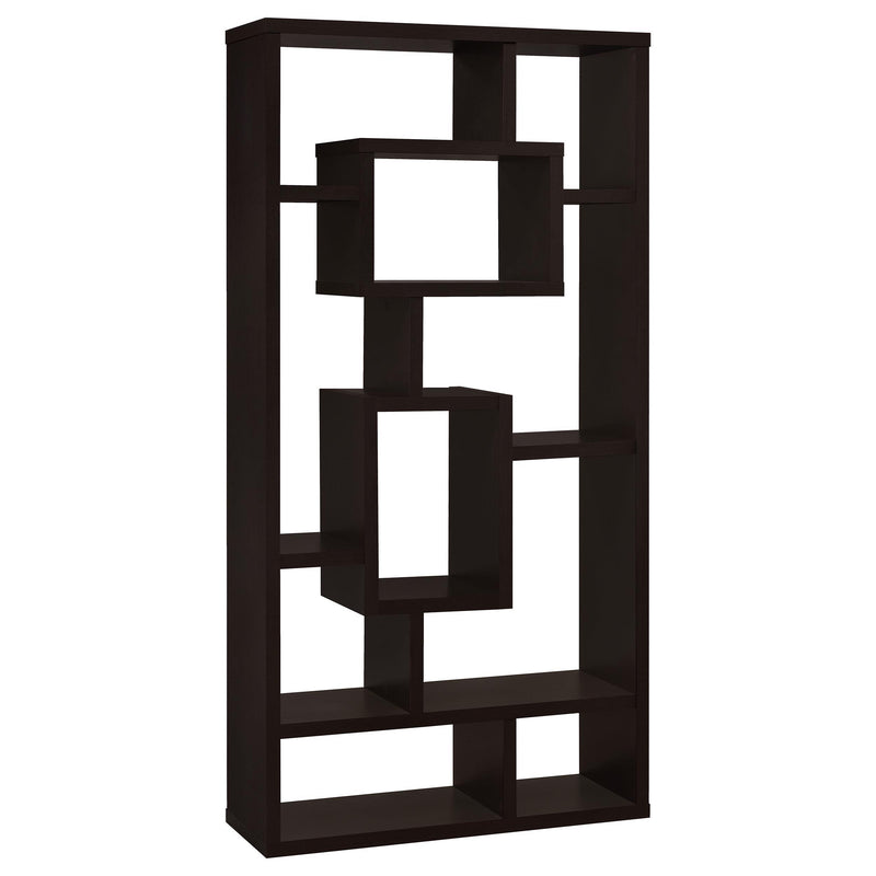 Corey 71-inch 8-shelf Bookcase Cappuccino image