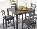 Bridson Counter Height Dining Table and Bar Stools (Set of 5) - Furniture Center (NY)