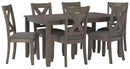 Caitbrook Dining Table and Chairs (Set of 7) - Furniture Center (NY)