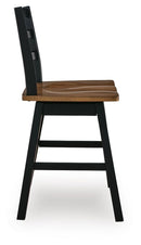 Wildenauer Counter Height Swivel Barstool - Furniture Center (NY)