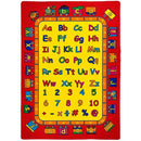 ABBEY Red & Multi 5' X 8' Area Rug - Furniture Center (NY)