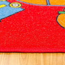 ABBEY Red & Multi 5' X 8' Area Rug - Furniture Center (NY)