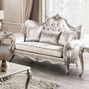 Acapulco White & Espresso Loveseat - Furniture Center (NY)