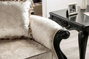 Acapulco White & Espresso Loveseat - Furniture Center (NY)