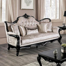 Acapulco White & Espresso Sofa - Furniture Center (NY)