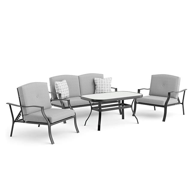 Adele 5 Pc. Conversation Set w/ Adjustable Chairs - Furniture Center (NY)