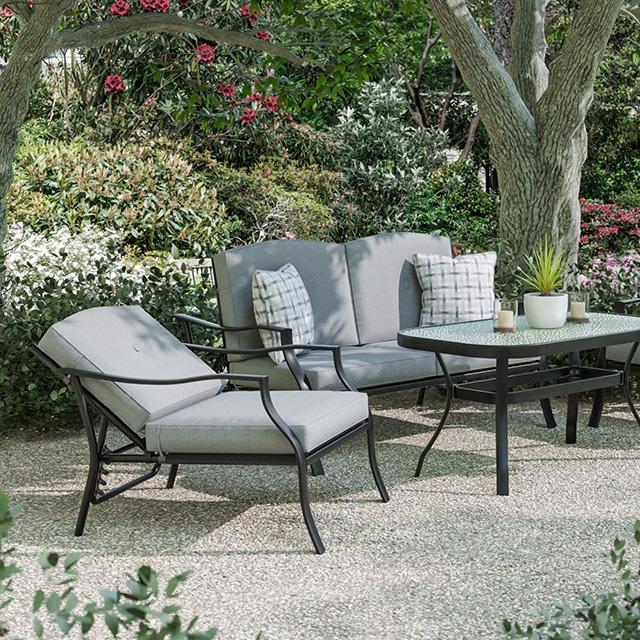 Adele 5 Pc. Conversation Set w/ Adjustable Chairs - Furniture Center (NY)