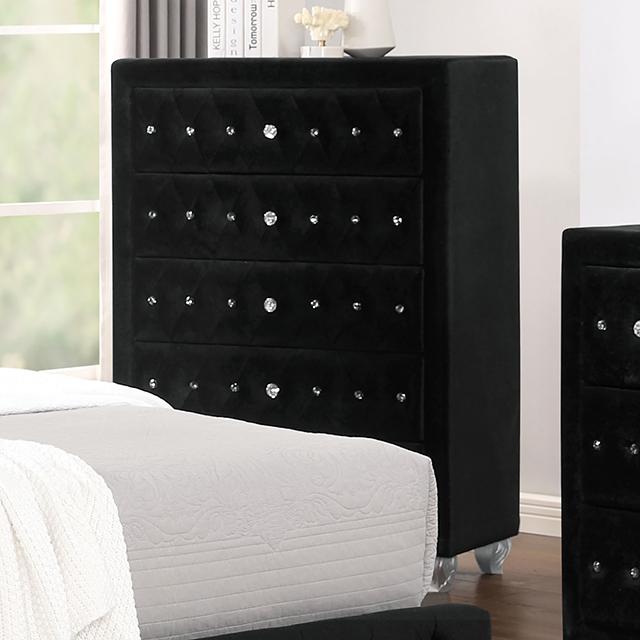Zohar Chest Black - Furniture Center (NY)