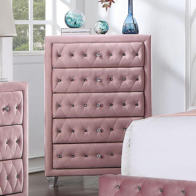 ZOHAR Chest, Pink - Furniture Center (NY)