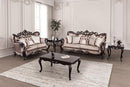 Albacete Sofa Campage & Walnut - Furniture Center (NY)