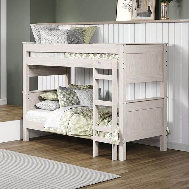Albani Twin/Twin Post Bunkbed - Furniture Center (NY)