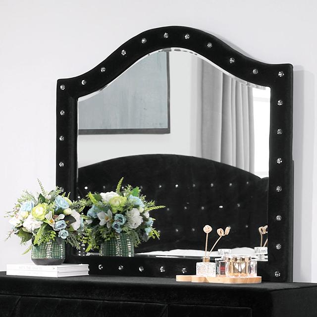 ZOHAR Mirror, Black - Furniture Center (NY)