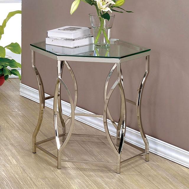 ZOLA Chrome End Table - Furniture Center (NY)