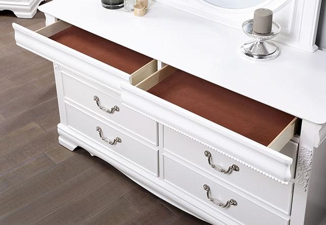 ALECIA Dresser, White - Furniture Center (NY)