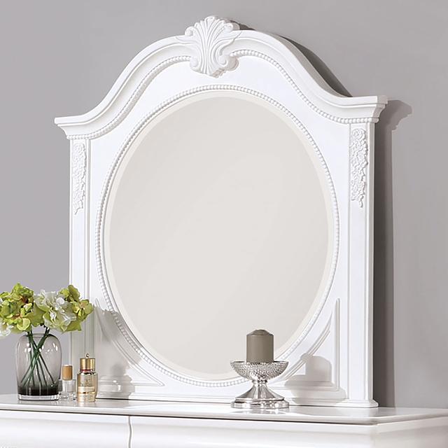 ALECIA Mirror, White - Furniture Center (NY)