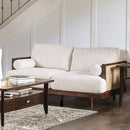 ALESUND Loveseat, Beige/Light Oak, Natural & Brown - Furniture Center (NY)