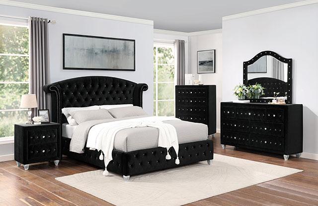 ZOHAR Mirror, Black - Furniture Center (NY)