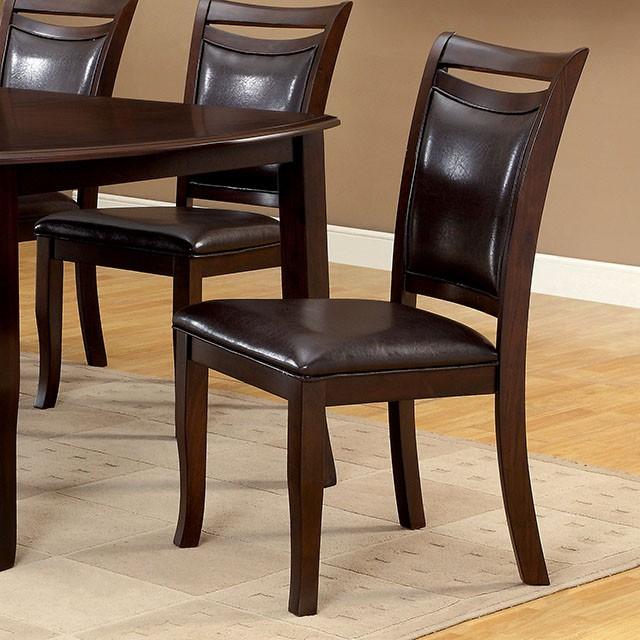 Woodside Dark Cherry/Espresso Side Chair (2/CTN) - Furniture Center (NY)