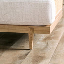 ALESUND Sofa, Beige/Light Oak, Natural & Brown - Furniture Center (NY)