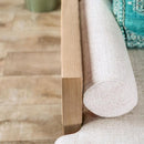 ALESUND Chair, Beige/Light Oak Natural & Brown - Furniture Center (NY)