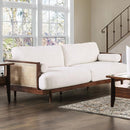 ALESUND Sofa, Beige/Light Oak, Natural & Brown - Furniture Center (NY)
