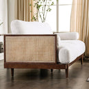 ALESUND Sofa, Beige/Light Oak, Natural & Brown - Furniture Center (NY)