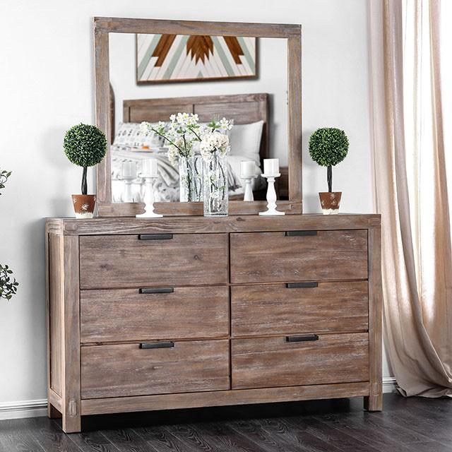 Wynton Weathered Light Oak Dresser - Furniture Center (NY)