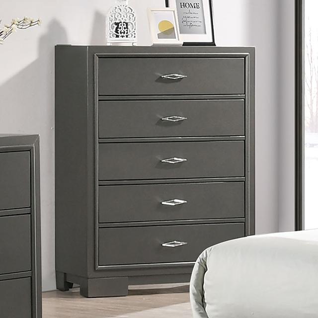 ALISON Chest, Dark Walnut - Furniture Center (NY)