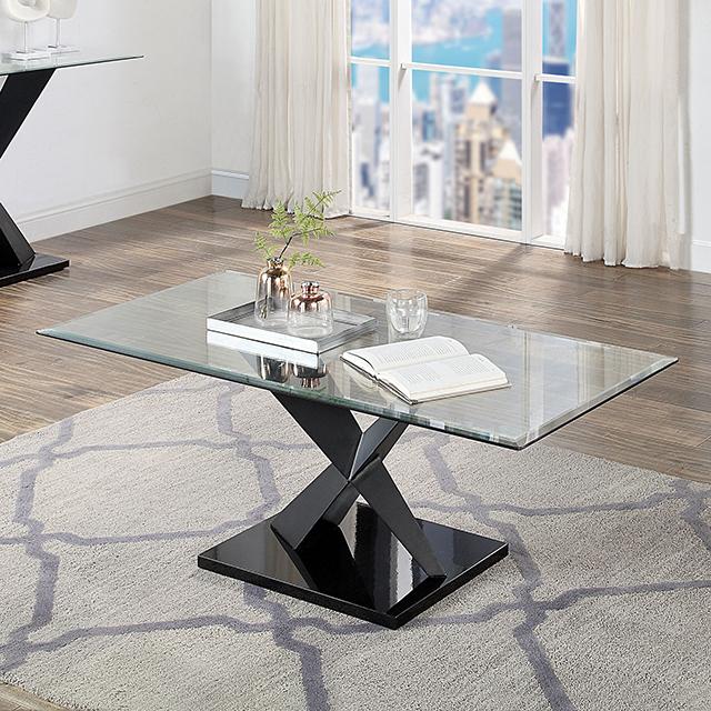 XANTHUS Coffee Table, Black - Furniture Center (NY)